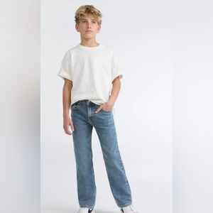 Signature by Levi Strauss Kids Blue Jeans W/ Adjustable Waist. Size 10reg.